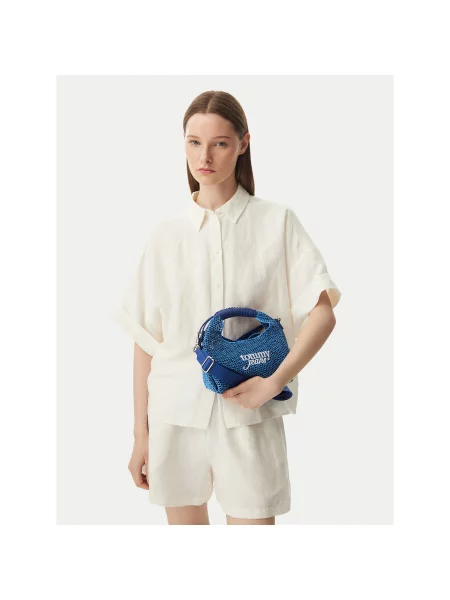 Tommy Jeans Rankinė Tjw Summer Crochet Crossover mėlyna