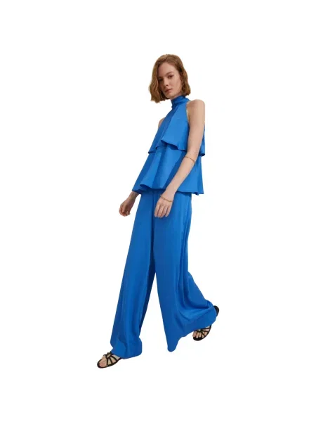 Pantaloni Emme Marella albastru