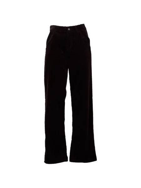 Pantaloni Carhartt Wip de catifea cord maro