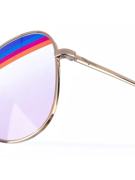Okulary przeciwsłoneczne Salvatore Ferragamo żółte