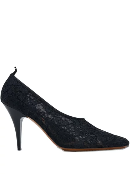 Pantofi cu toc Stella Mccartney din dantelă negru