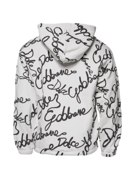 Hanorac cu glugă Dolce & Gabbana cu imagine alb