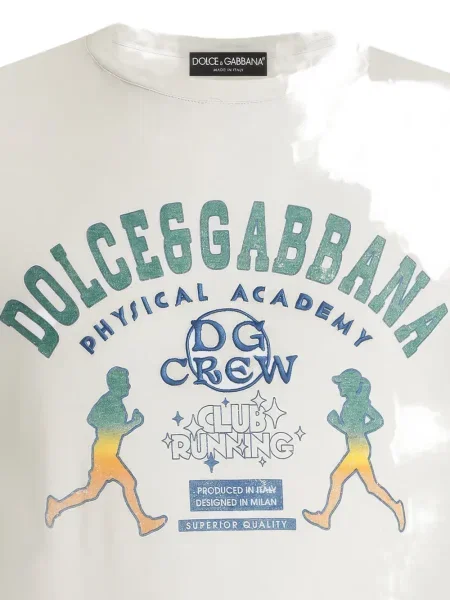 Grafika marškinėliai Dolce & Gabbana apvaliu kaklu