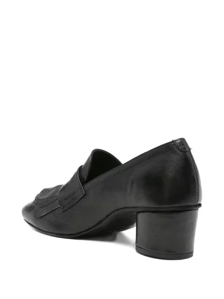 Pantofi loafer Kudeta din piele cu volane negru