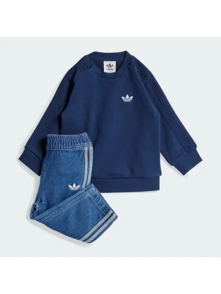 Zestaw Denim Crew Kids niebieski