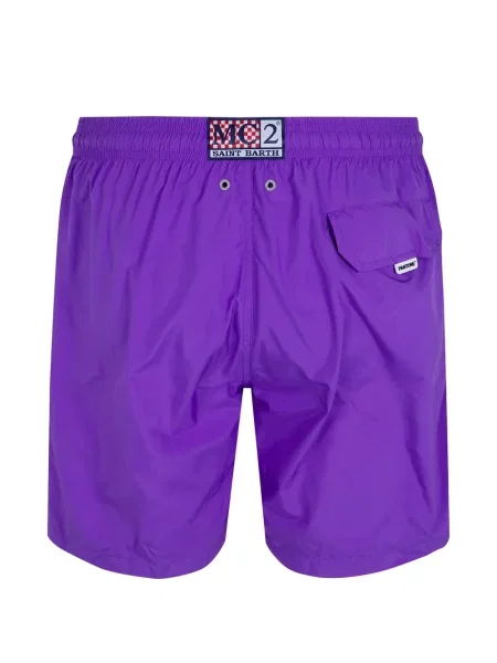 Slip de baie Mc2 Saint Barth cu autograf cu cordon violet