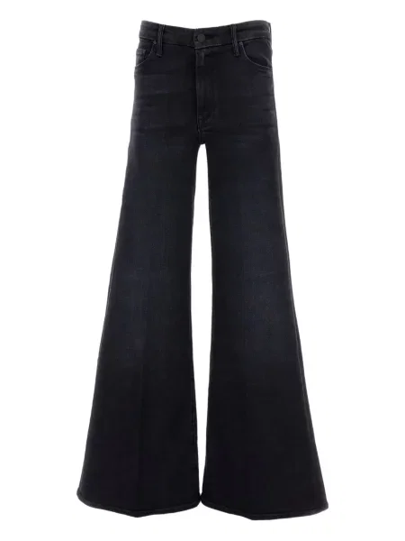 Szerokie jeansy Mother czarne