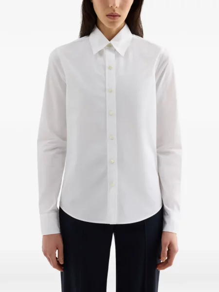 Cămașă Jil Sander din poplin alb