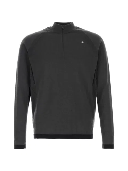 Hanorac Stone Island cu strasuri gri