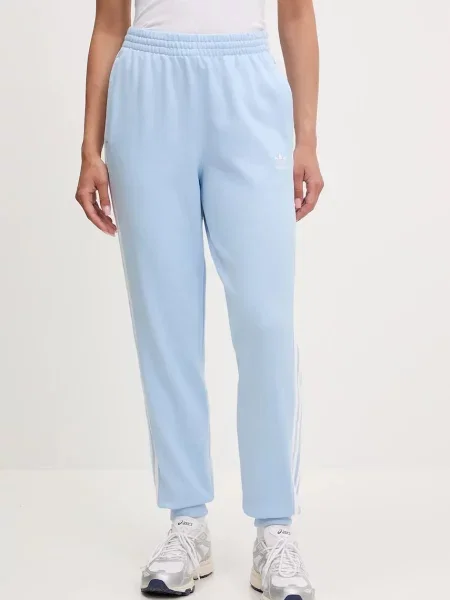 Спортен панталон adidas Originals 3S JOGGER PANT с апликация синьо