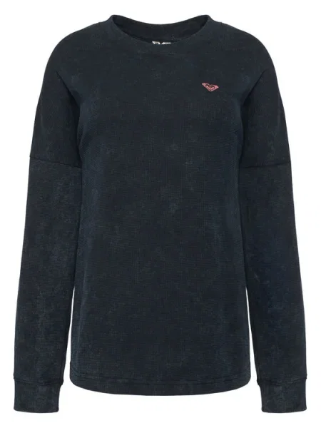 Roxy Blúz Eastside Midweight Boxy Fit fekete