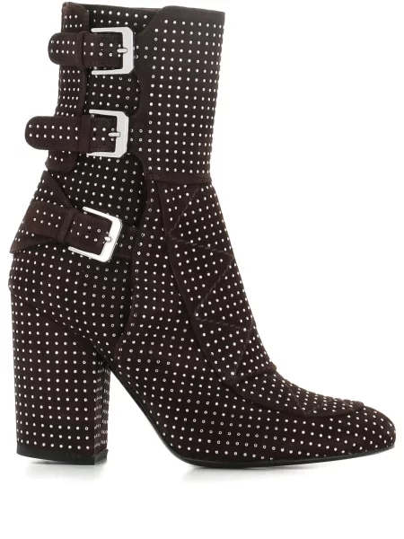 Botine Laurence Dacade din piele de căprioară maro
