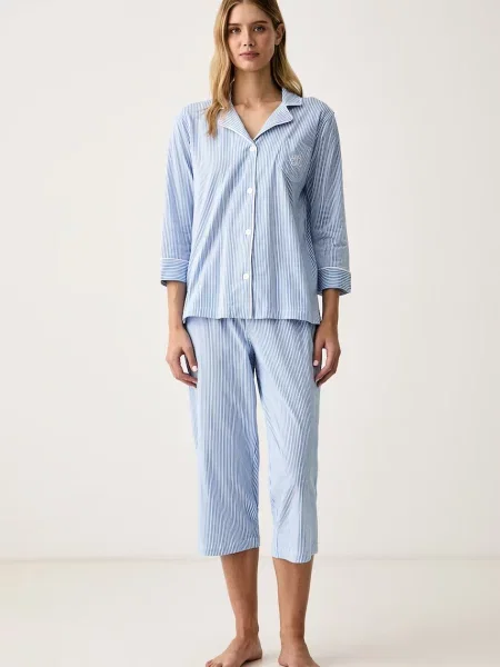 Lauren Ralph Lauren dvojdielne pyžamo dámske modrá