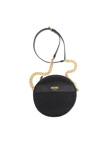 Torebka Moschino z logo czarna