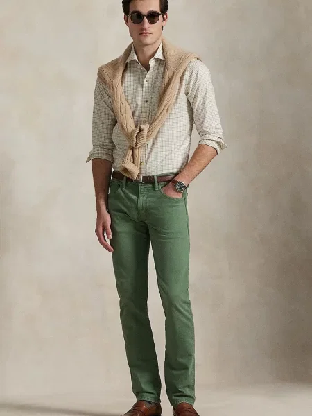 Košile Polo Ralph Lauren regular s klasickým límcem béžová