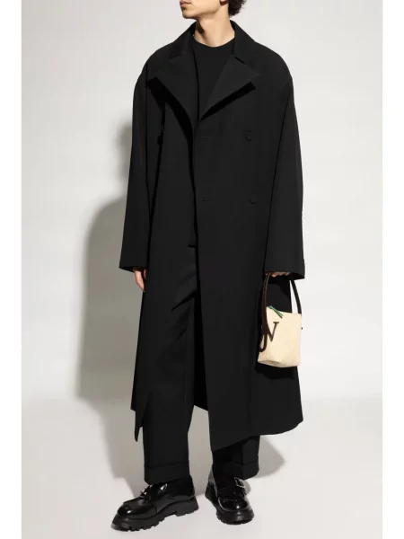 Trencz Jil Sander wełniany czarny