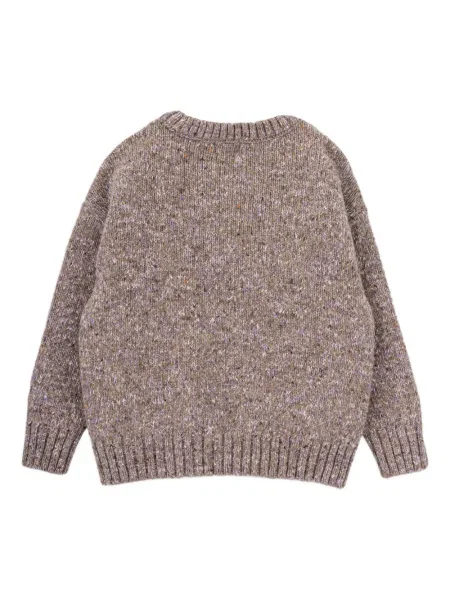 Sweter dziecięcy Knot brązowy