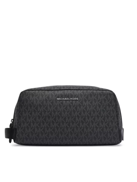 Kosmetyczka Michael Michael Kors z logo czarna