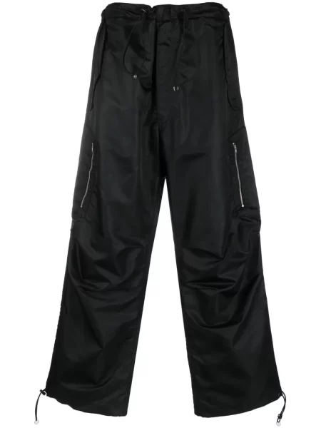 Pantaloni Random Identities din satin negru