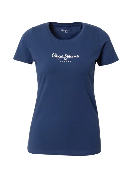 Pepe Jeans Tricou New Virgina Bleumarin alb