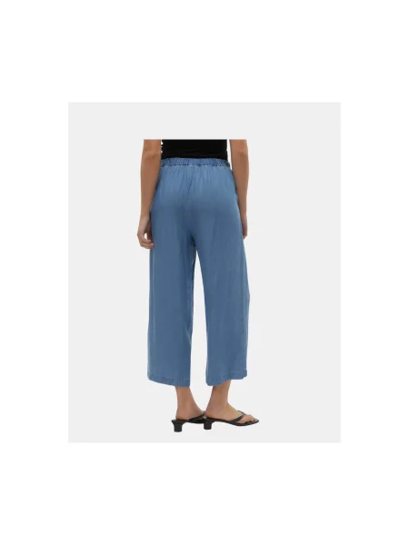 Vero Moda Culotte nadrág Bree Wide Leg kék