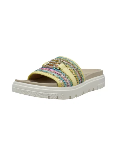 TT. BAGATT Pantofle béžová / modrá / žlutá / růžová bílá