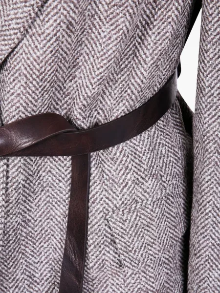 Geacă Brunello Cucinelli cu model herringbone