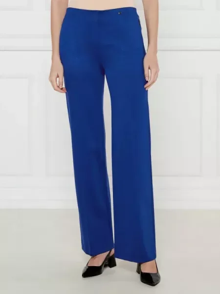 Marc Cain Pantaloni | flare fit | high waist albastru