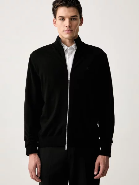 Calvin Klein cardigan pentru bărbați din lână negru