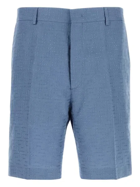 Pantaloni scurți Fendi de in albastru