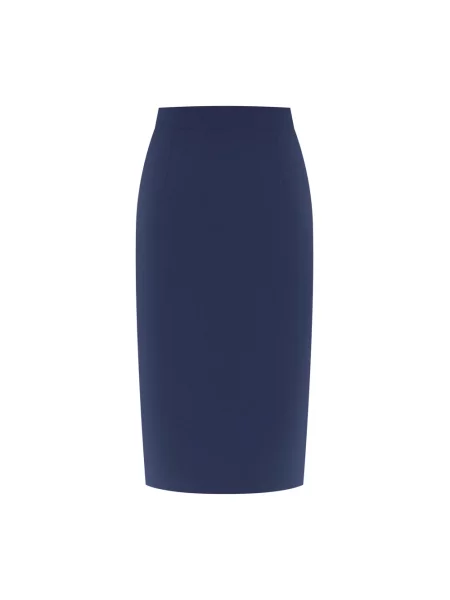 Spódnica midi Alberta Ferretti do kolan niebieska