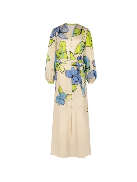 Lniana sukienka Fabienne Chapot elegancka biała