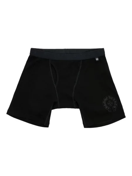 Boxerky Chrome Hearts se srdcovým vzorem černé
