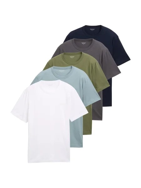 Tom Tailor Set de tricouri﻿ Colorat alb