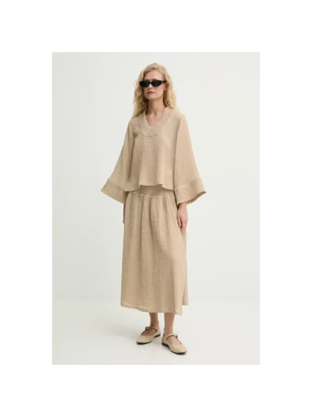 Sweter By Malene Birger beżowy
