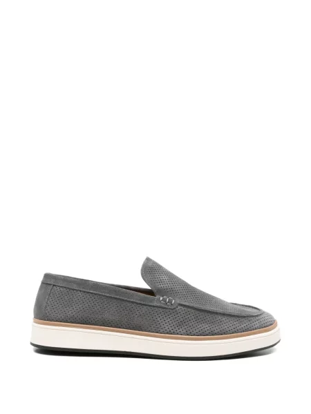 Pantofi loafer Sergio Moretti Firenze din piele de căprioară gri