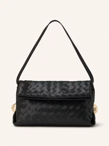 Torba na ramię z imitacji skóry model ‘Pochette’ Liu Jo White czarna