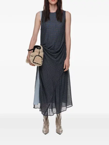 Rochie Bimba Y Lola în carouri albastru