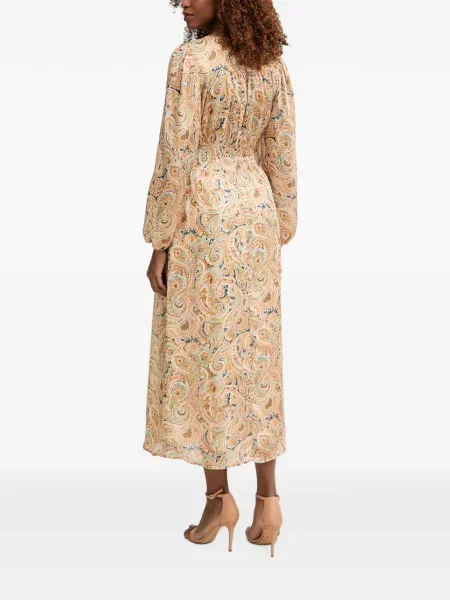 Rochie midi Morgan cu imagine cu decolteu în V cu model paisley