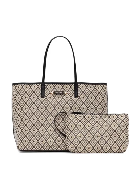 Geantă shopper Guess cu imprimeu geometric