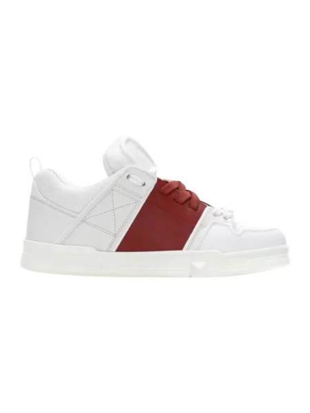 Sneakersy Valentino Open skórzane białe