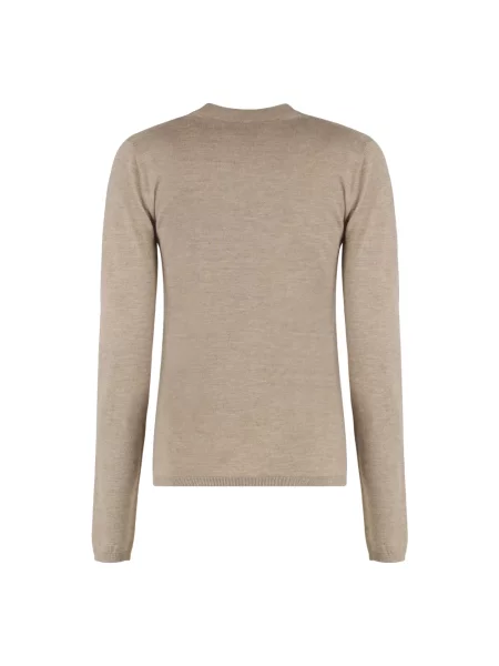 Lniany sweter Max Mara beżowy