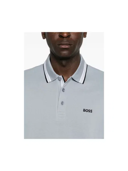 Koszulka polo Boss szara