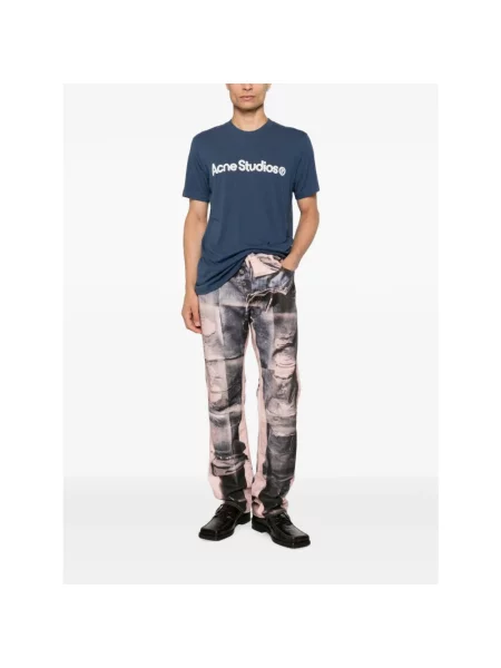 Jeansy Acne Studios różowe