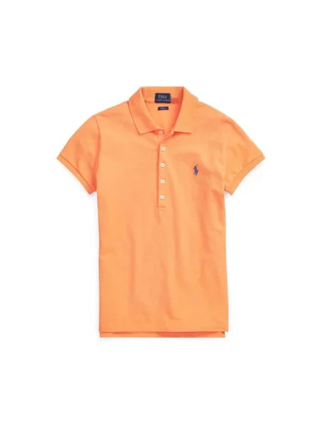 Koszulka polo Polo Ralph Lauren z logo pomarańczowa