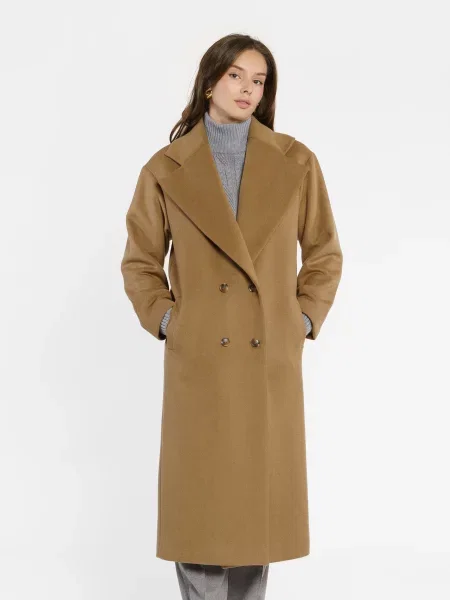 Пальто Arber вовна/поліестер бежевий
