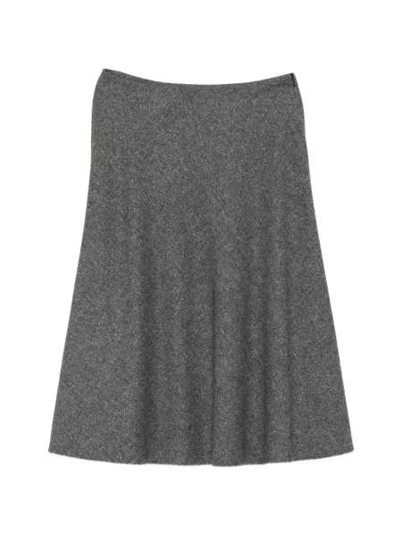 Fustă midi Tagliatore evazată gri