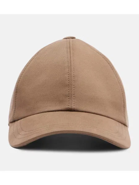 Șapcă The Row din cașmir maro