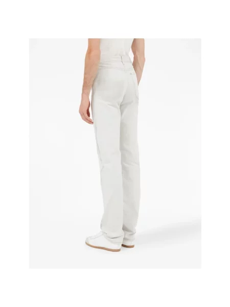Jeansy straight leg Maison Margiela białe