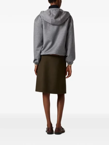 Fustă Miu Miu de lână verde